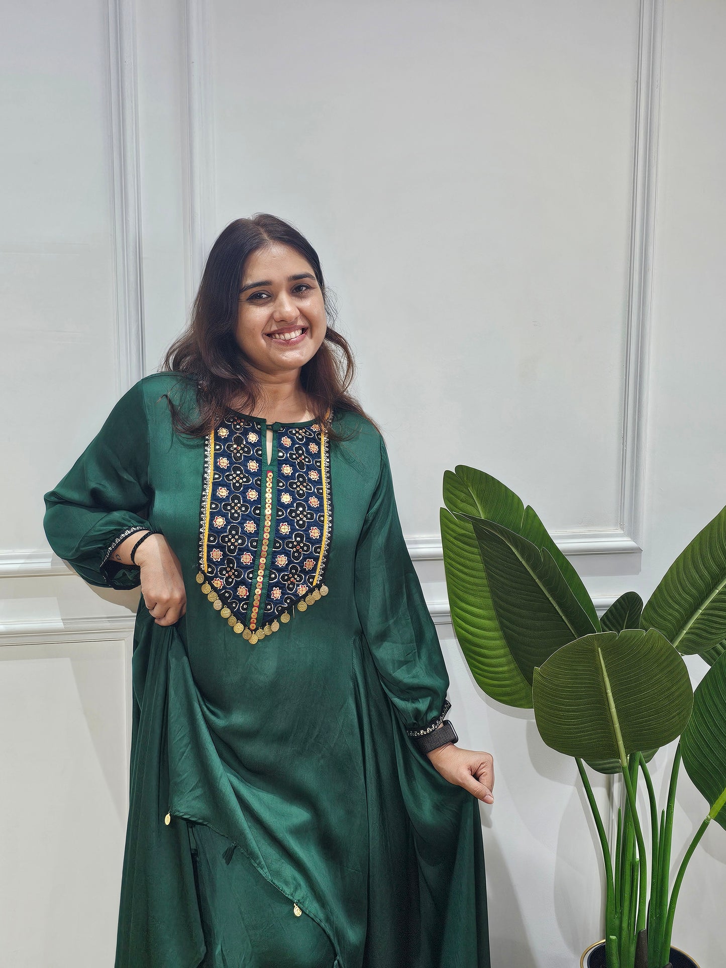 Jeenas Pure mul chanderi suit set