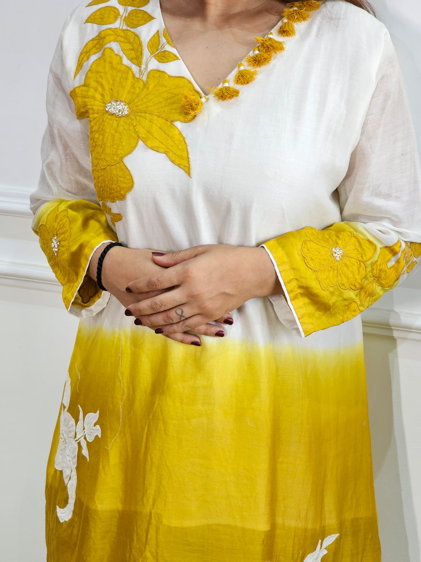 Jeenas pure mul chanderi Kurta set