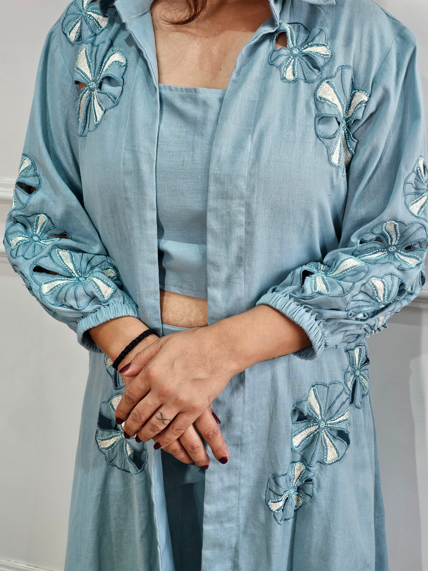 Jeenas pure mul chanderi Cord set