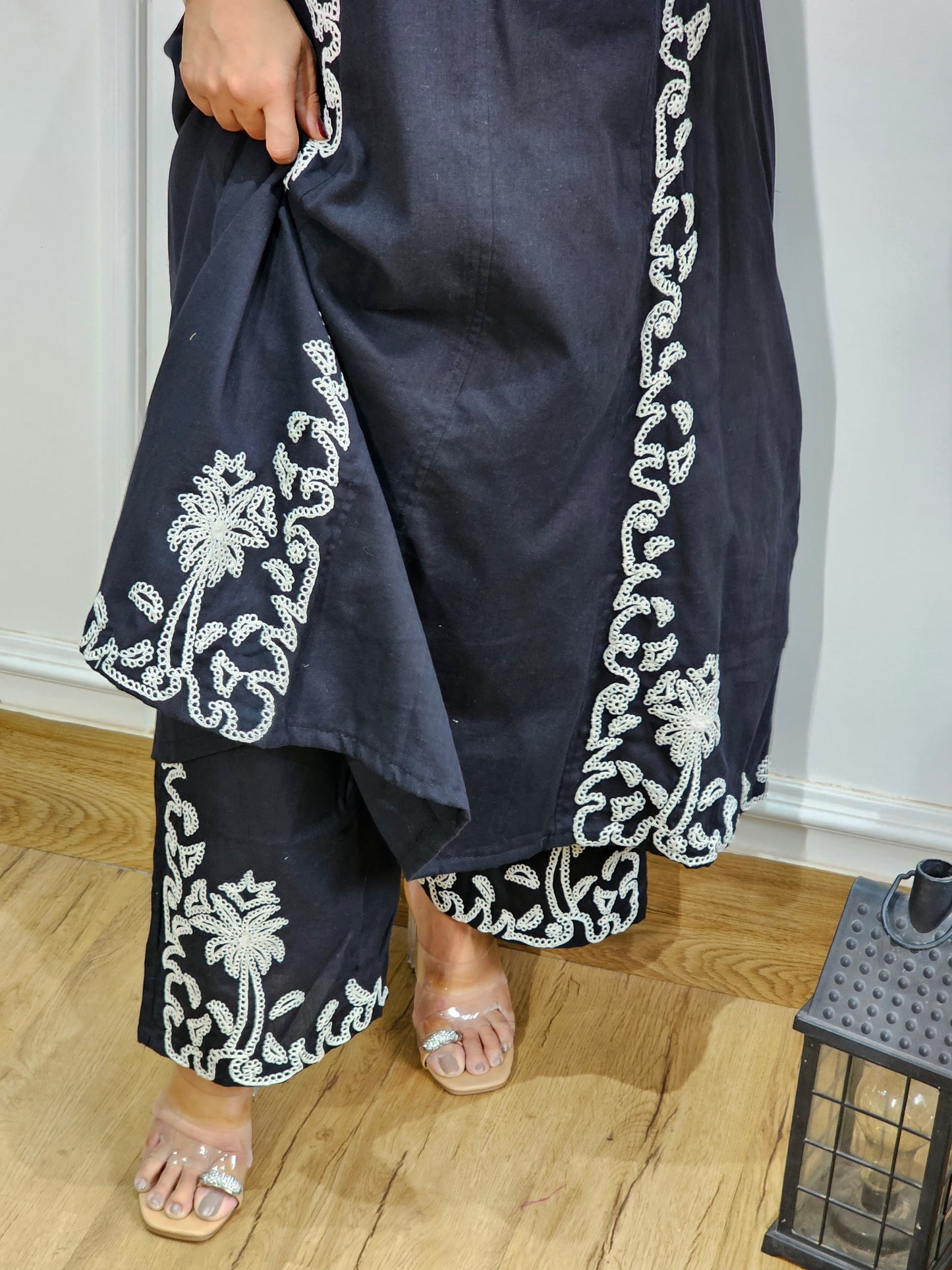 Jeenas pure mul chanderi suit set