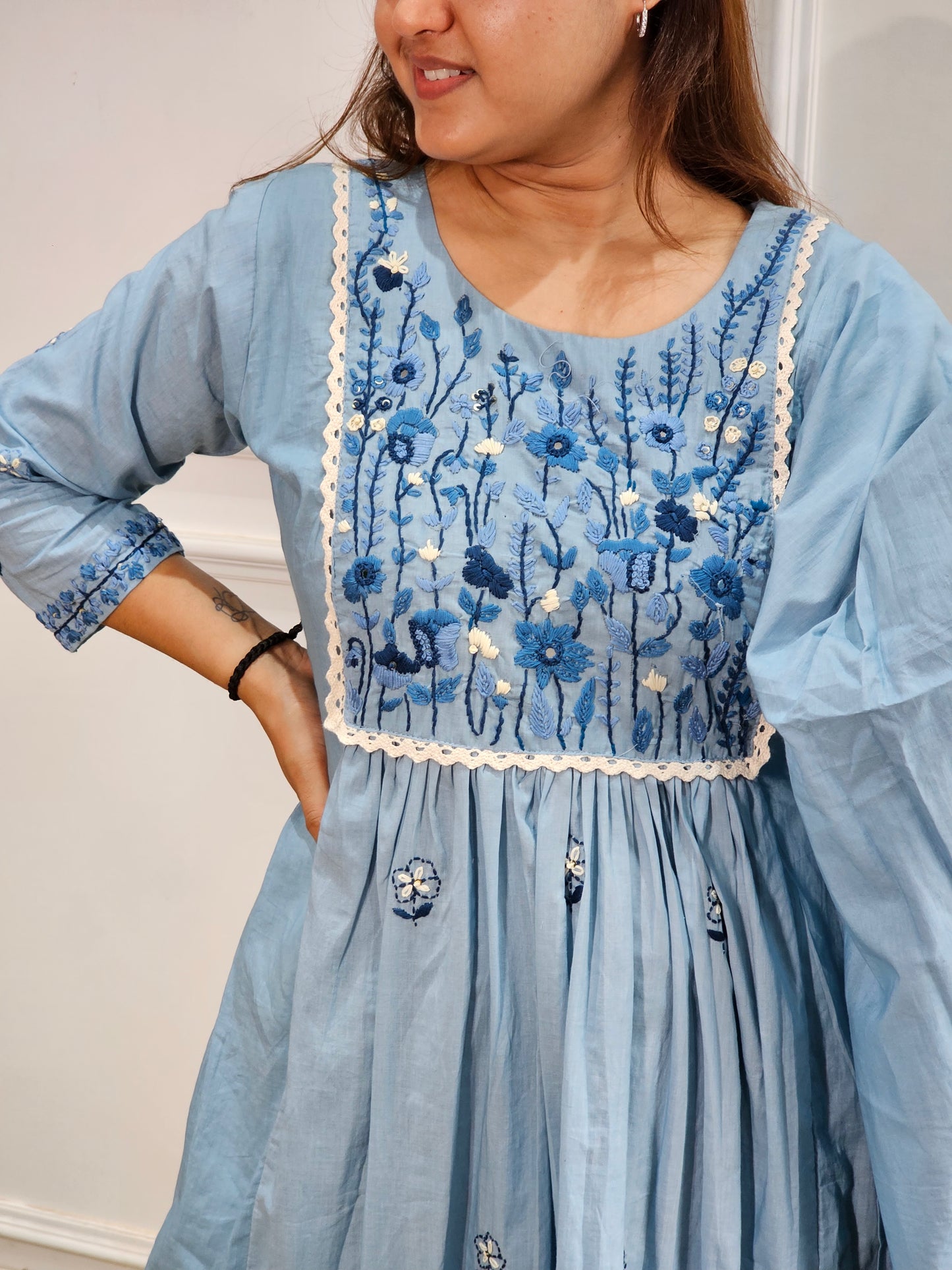 Jeenas pure mul chanderi suit set