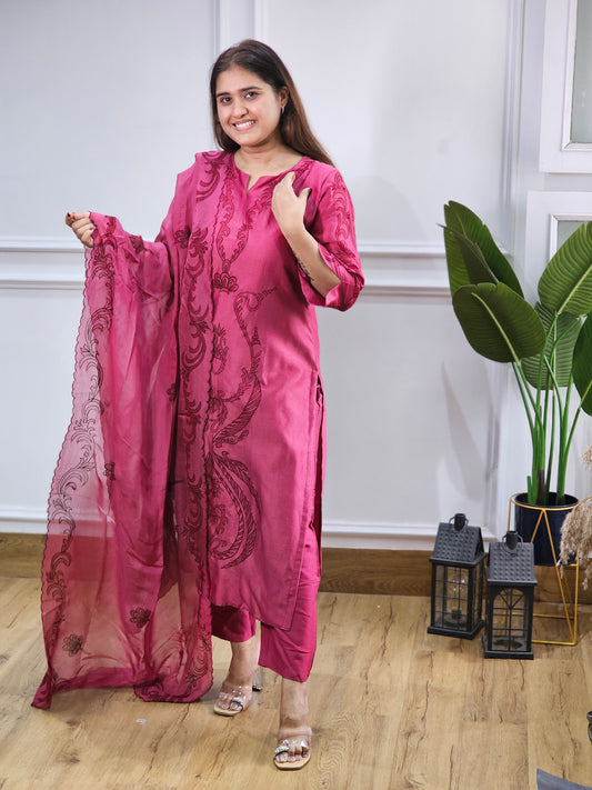 Jeenas embroidery suit set