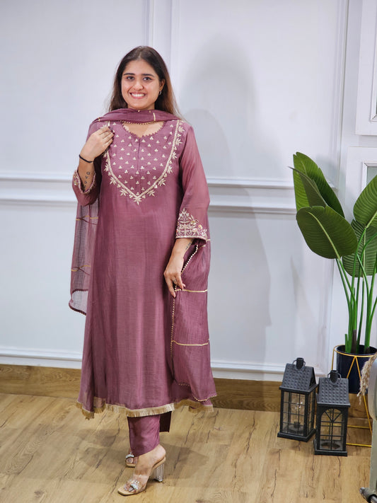 Jeenas pure mul chanderi premium set