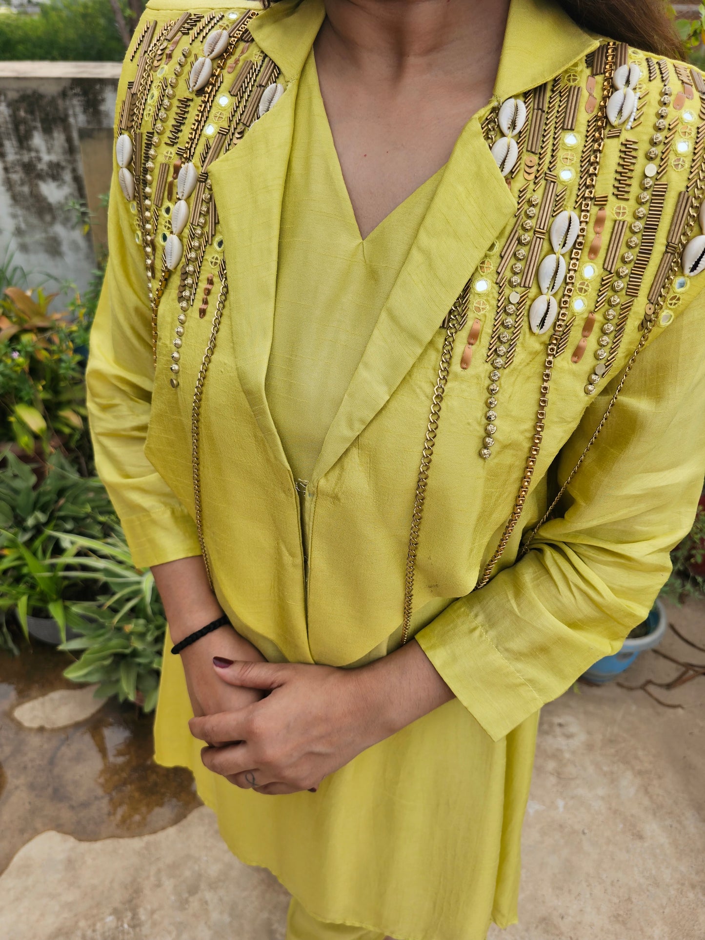 Jeenas pure mul chanderi Cord set