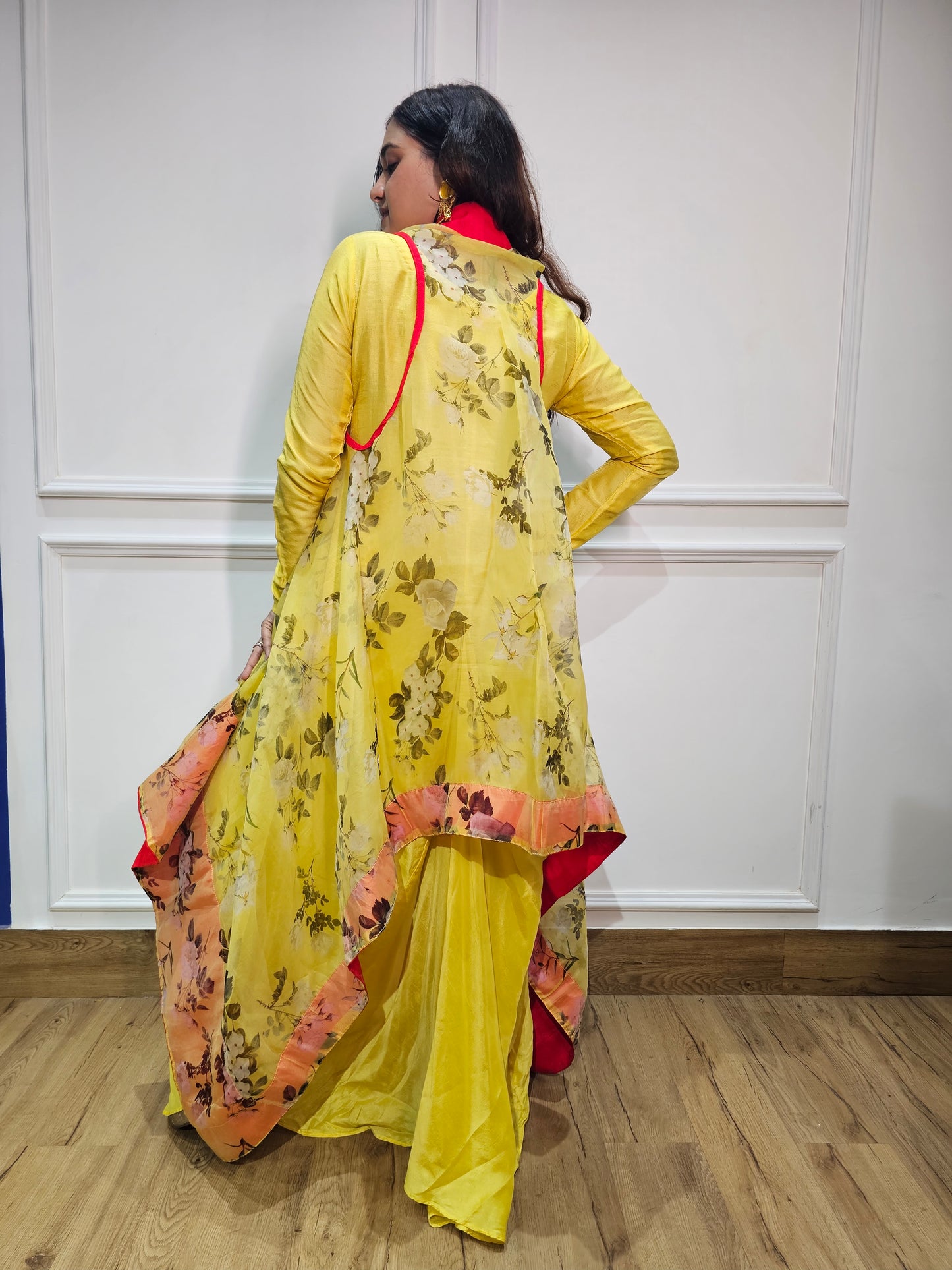 indowestern pure organz one piece