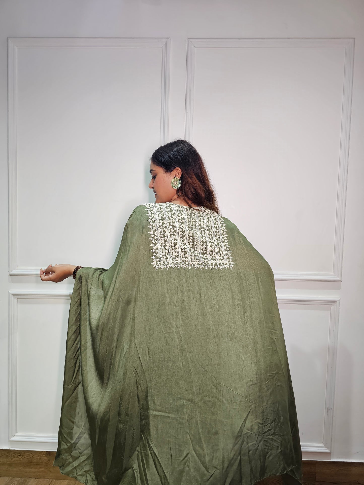 Jeenas indowestern pure crepe cordset