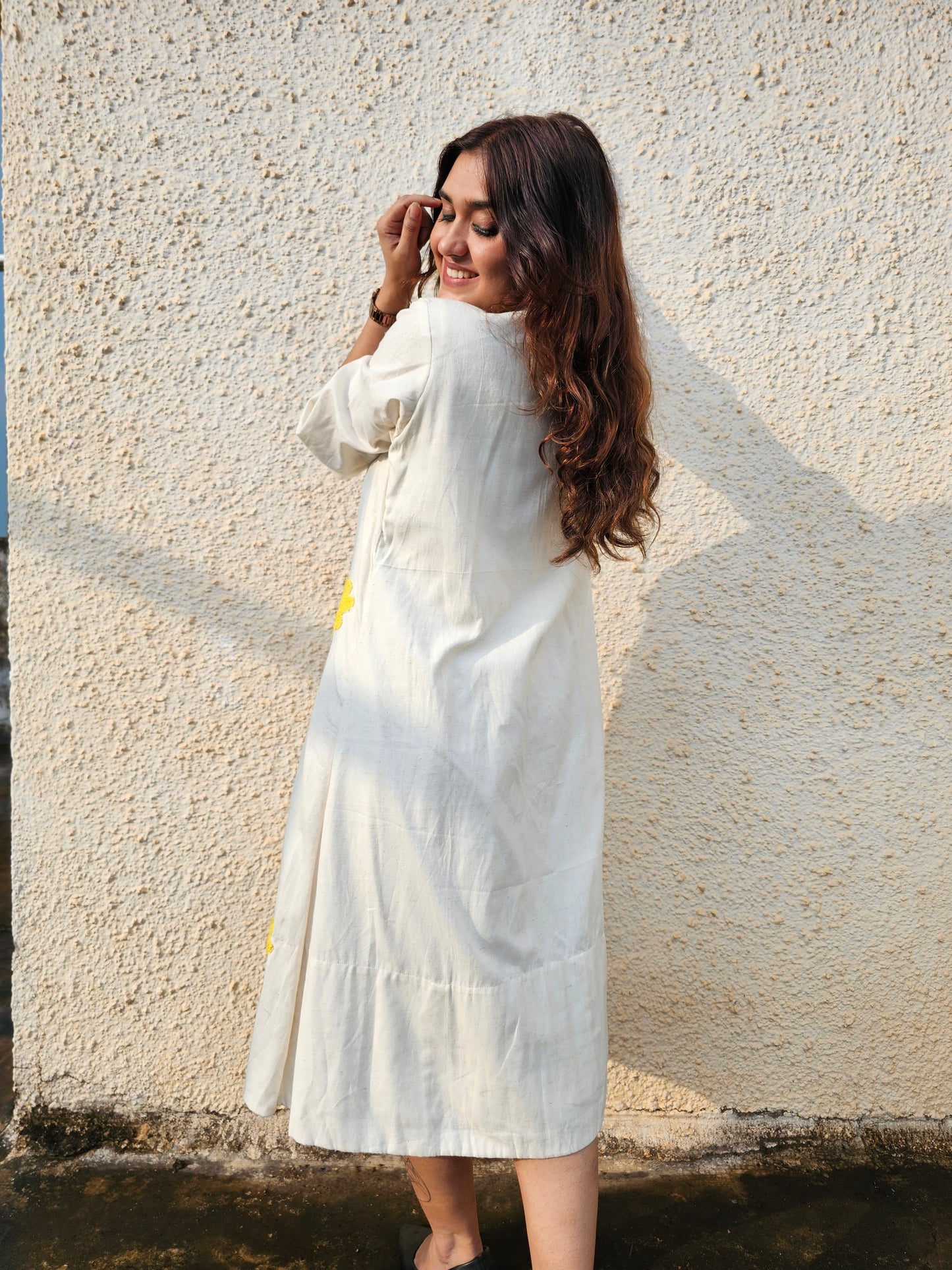Jeenas sunflower pure cotton two piece tunic
