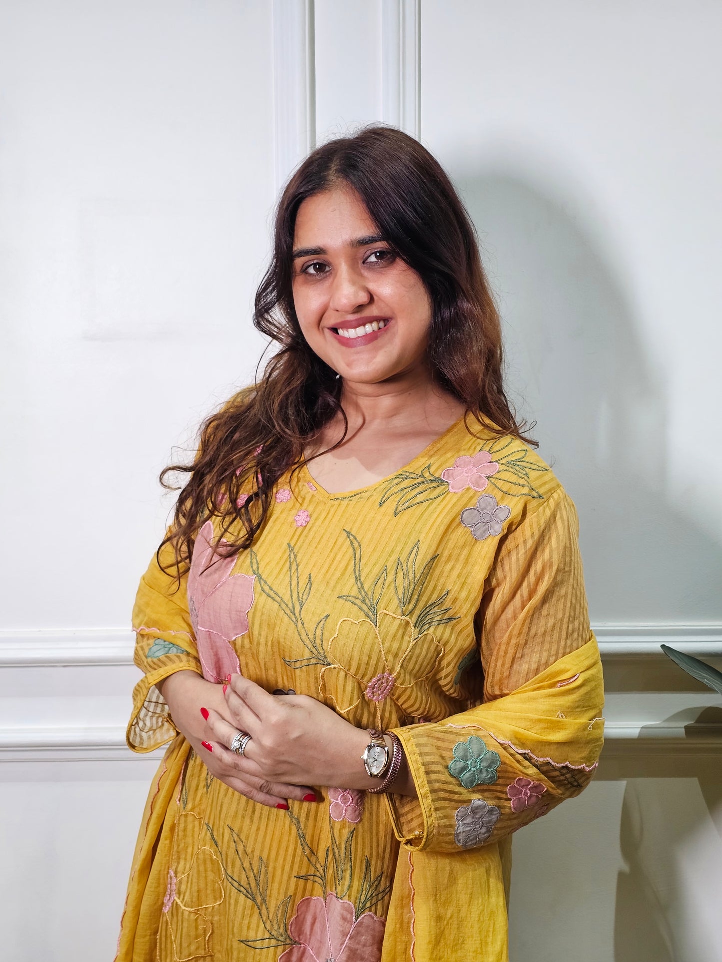 Jeenas mul chanderi suit set