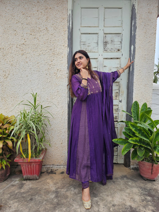 jeena's mul chanderi suit set