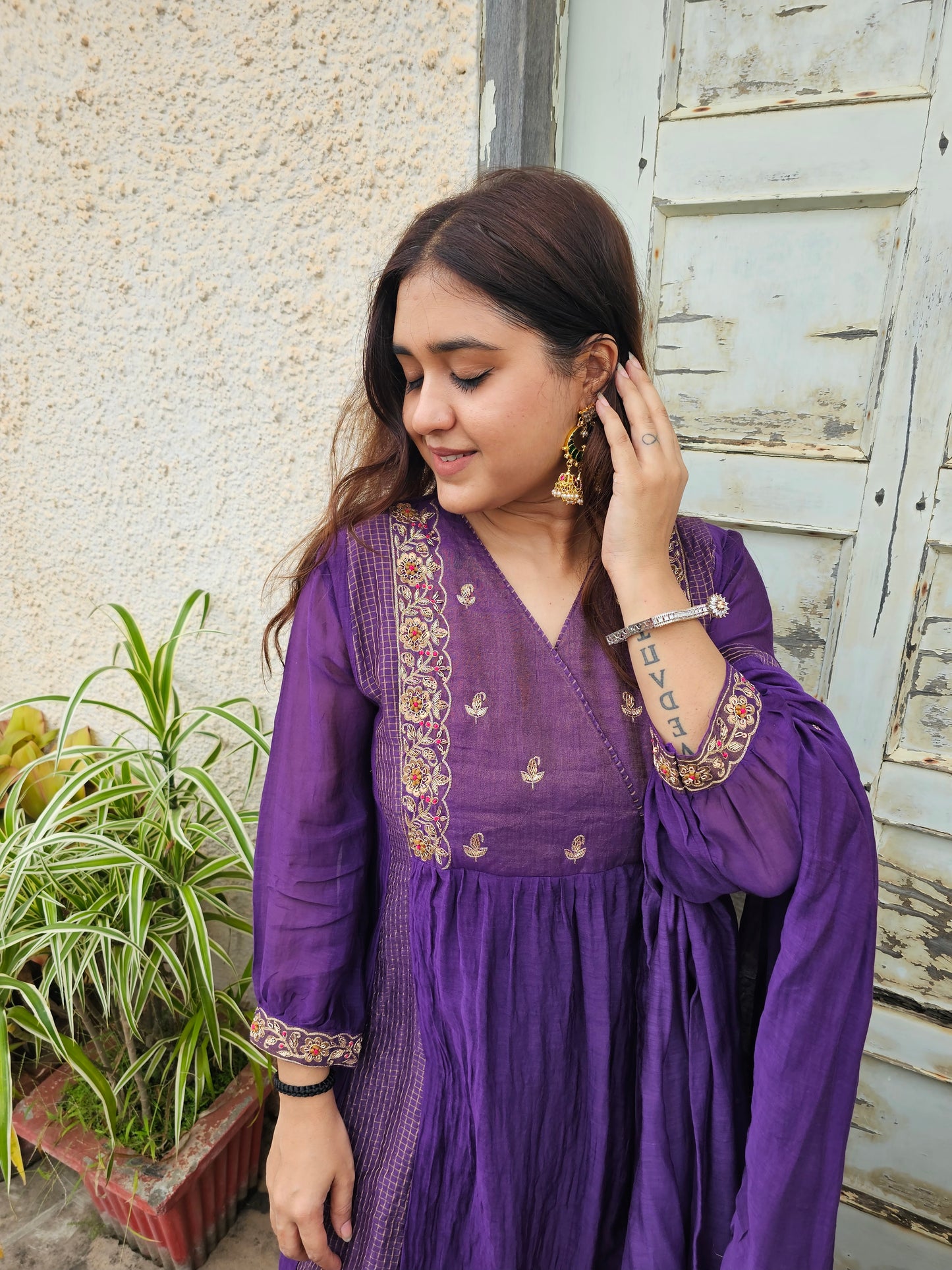 jeena's mul chanderi suit set