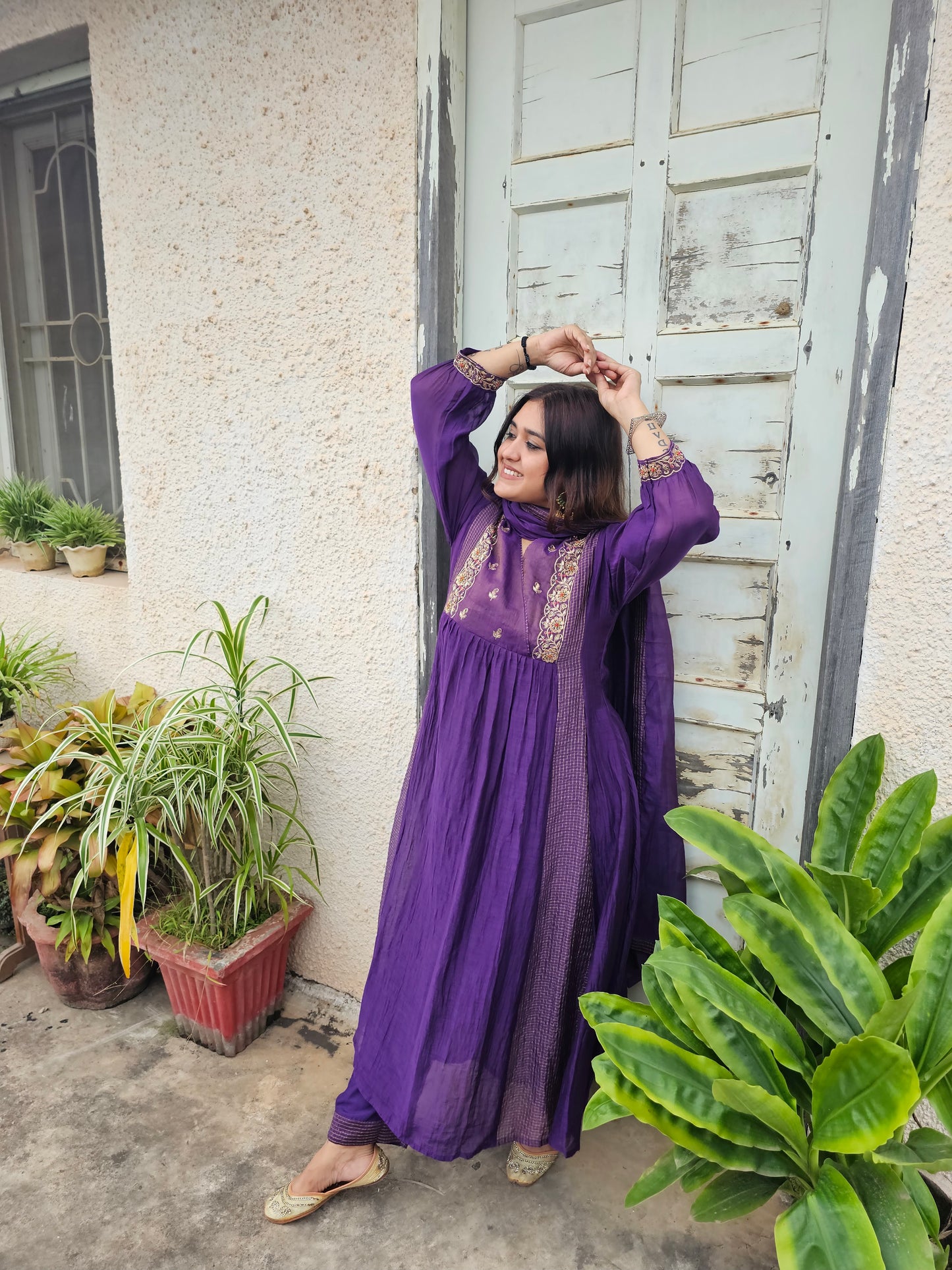 jeena's mul chanderi suit set