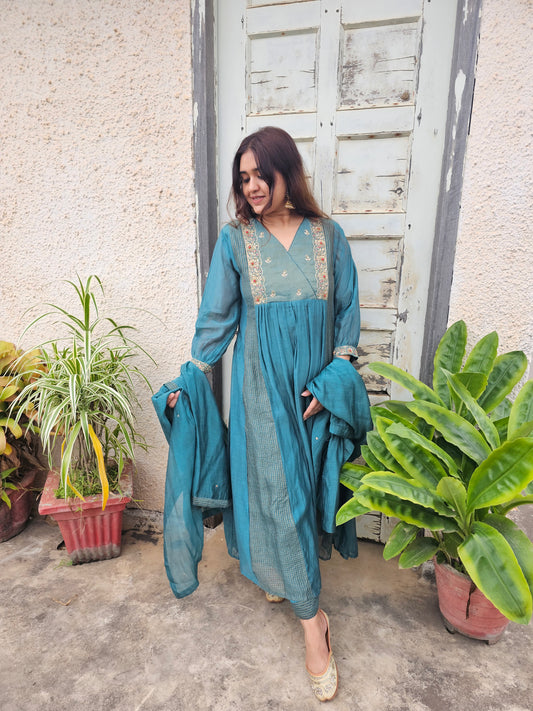 jeena's mul chanderi suit set