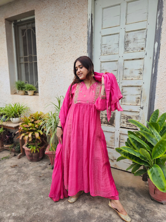 jeena's mul chanderi suit set