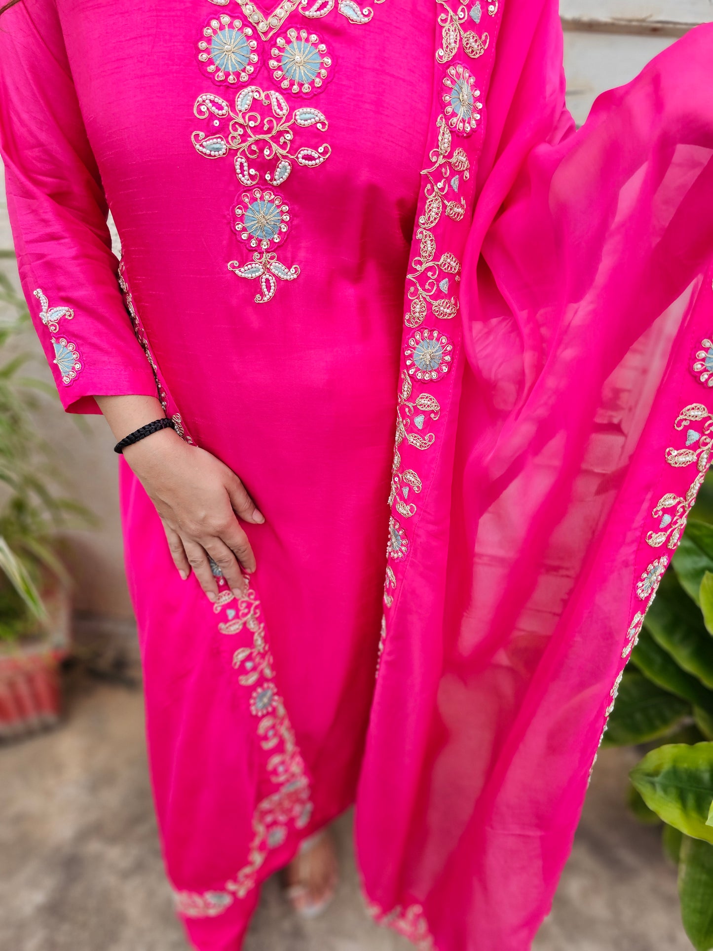 jeena's rani heavy suit set