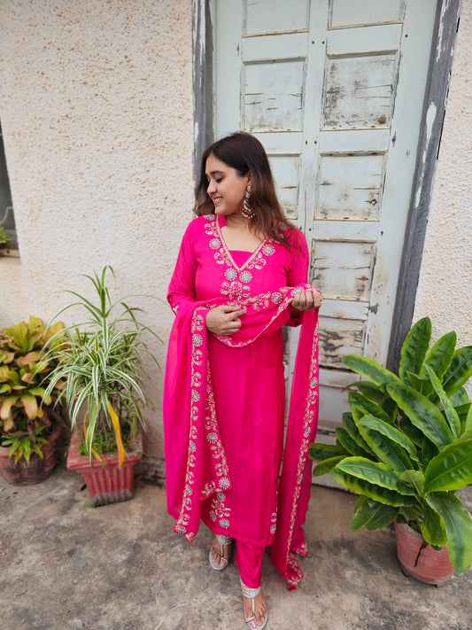 jeena's rani heavy suit set