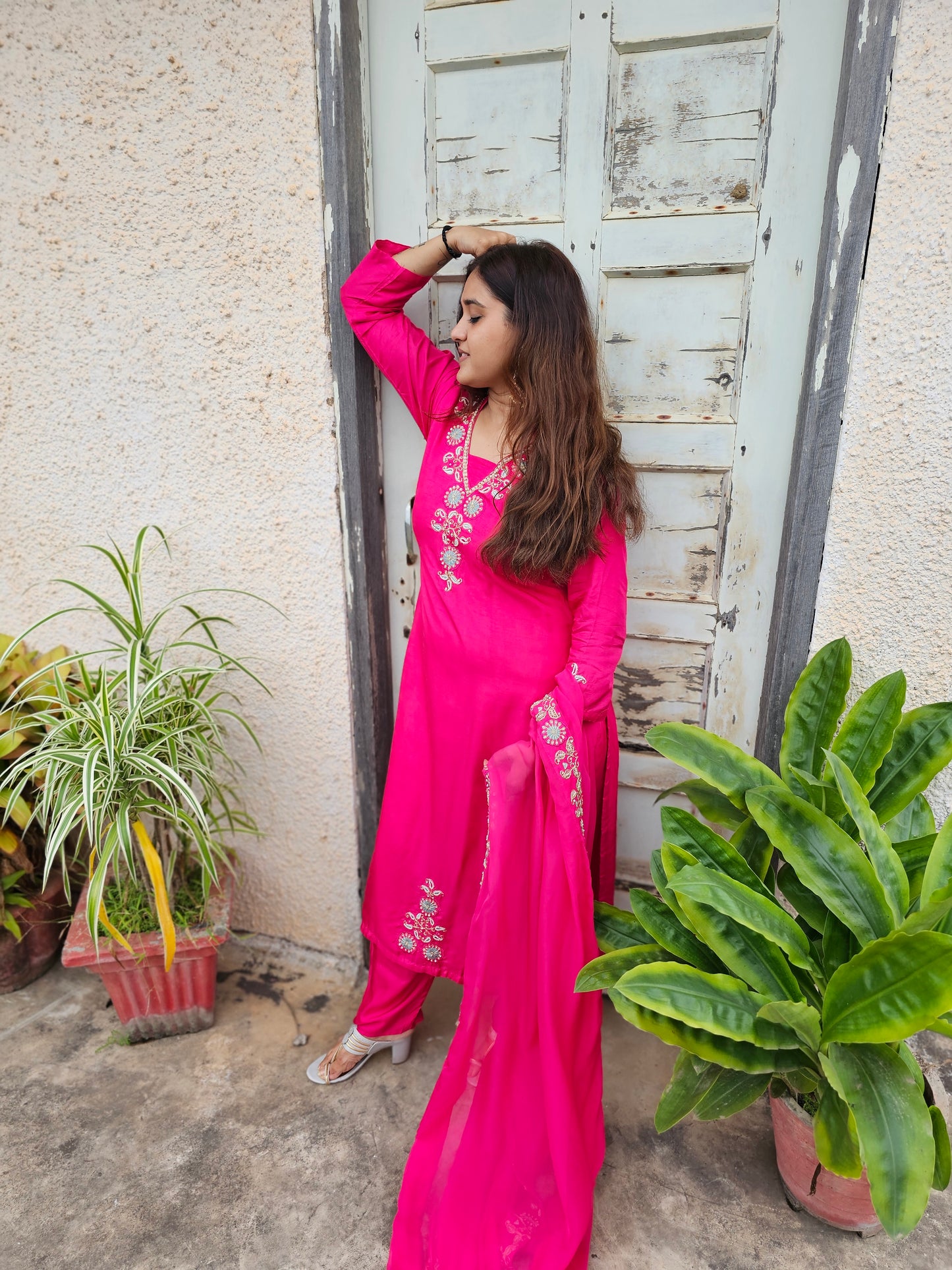 jeena's rani heavy suit set