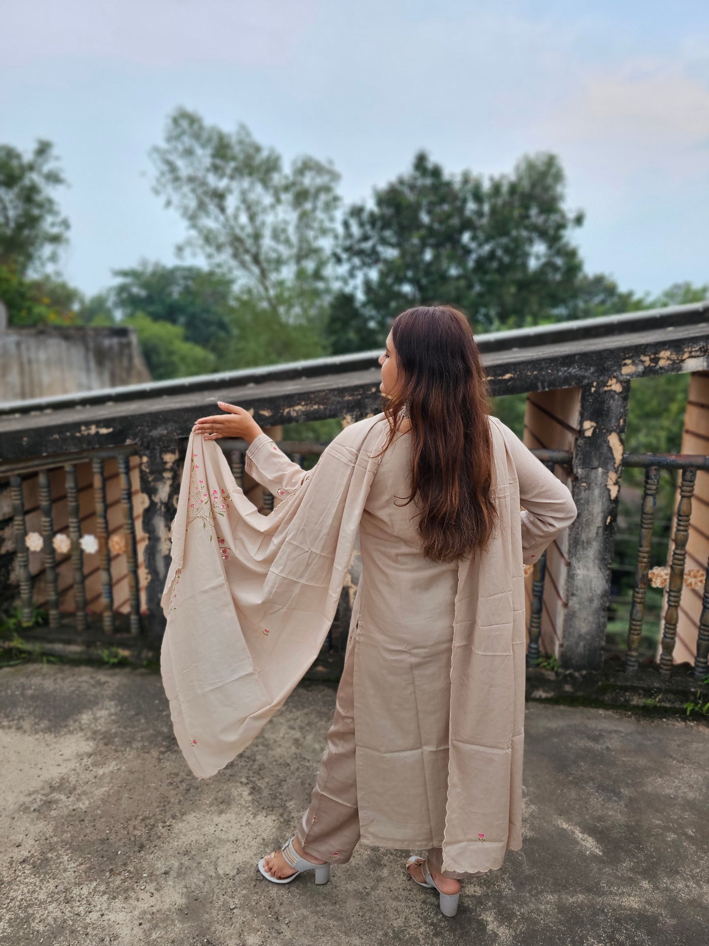 jeena's pure cotton katha suit