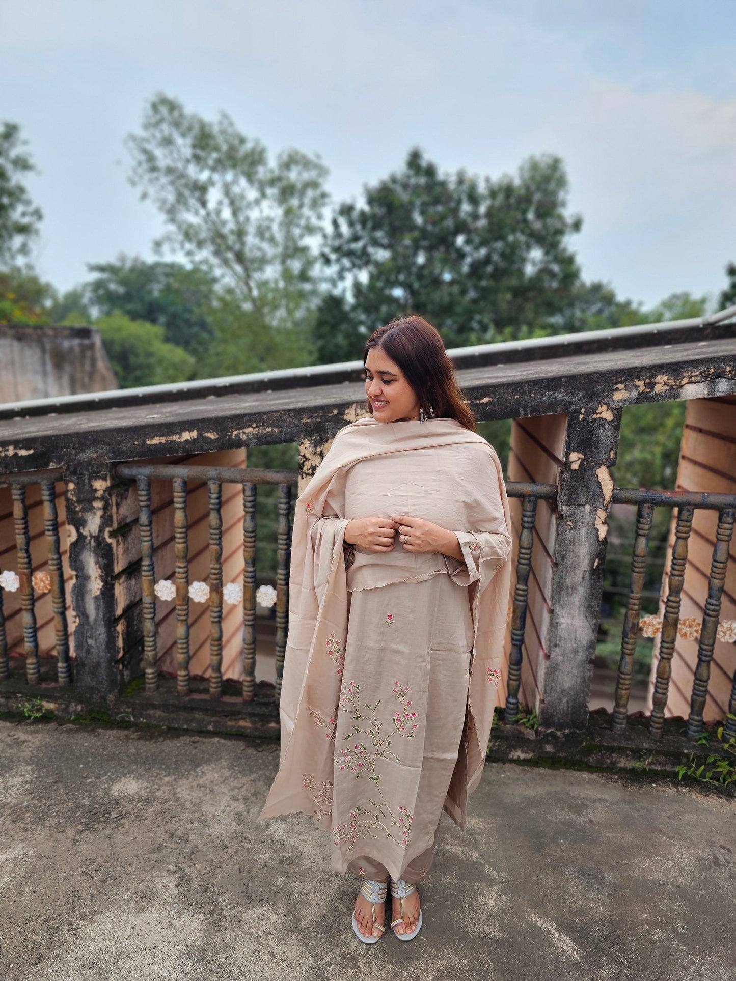 jeena's pure cotton katha suit