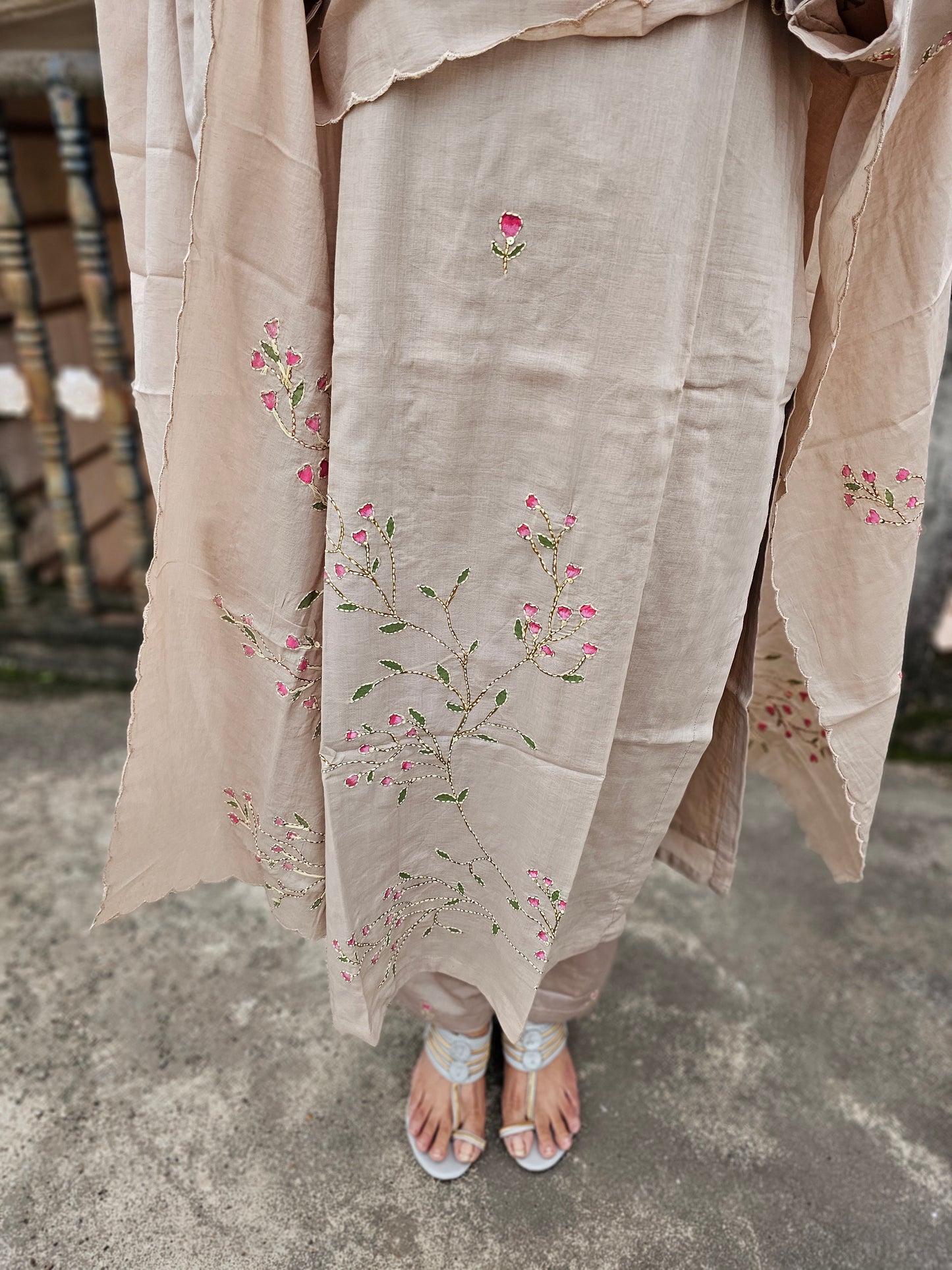 jeena's pure cotton katha suit