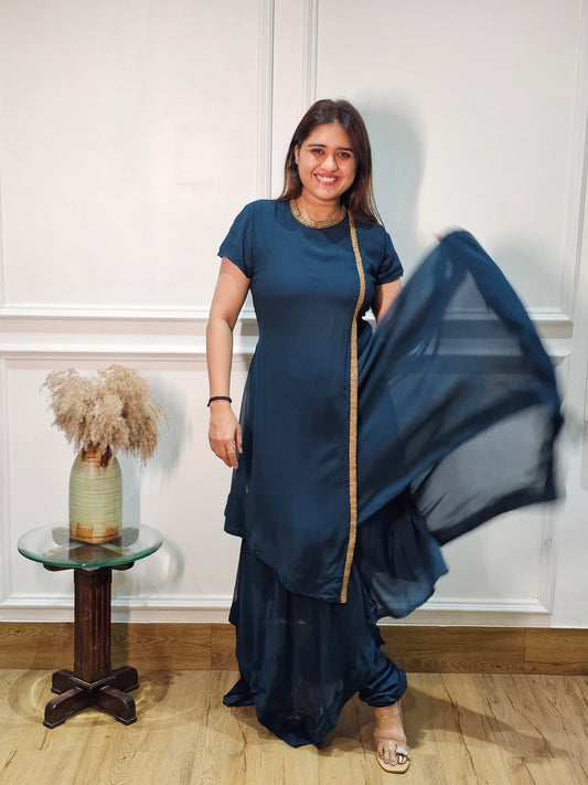 Jeenas Peacock Blue Set