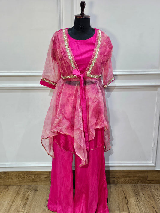 jeenas Pure organza silk 3 piece set