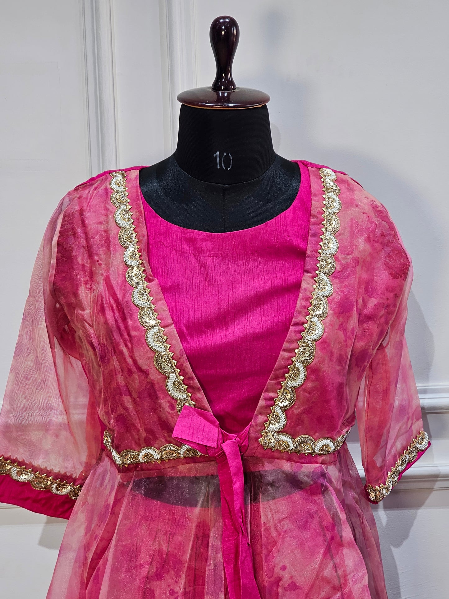 jeenas Pure organza silk 3 piece set