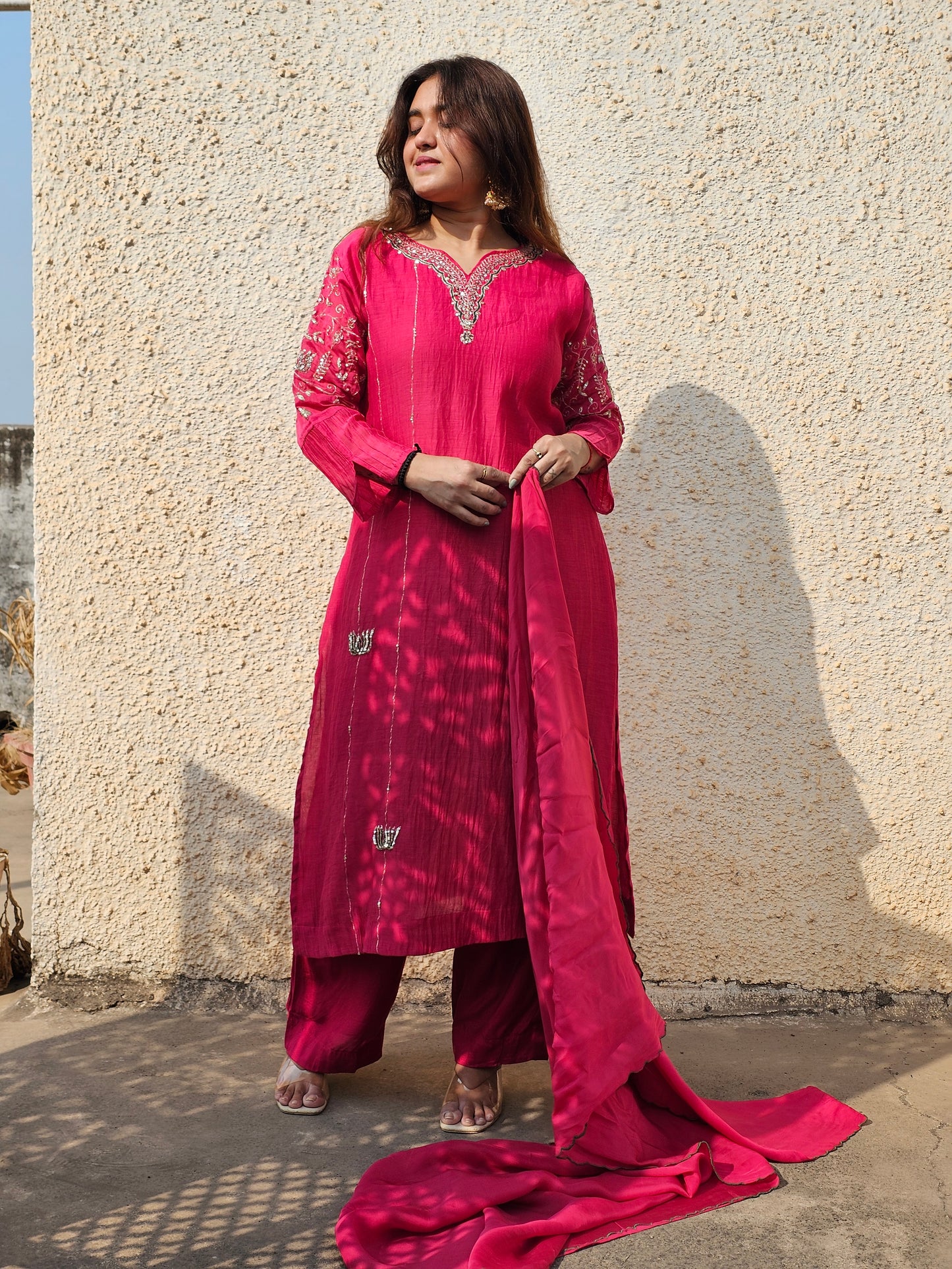 Jeenas blush coral luxe