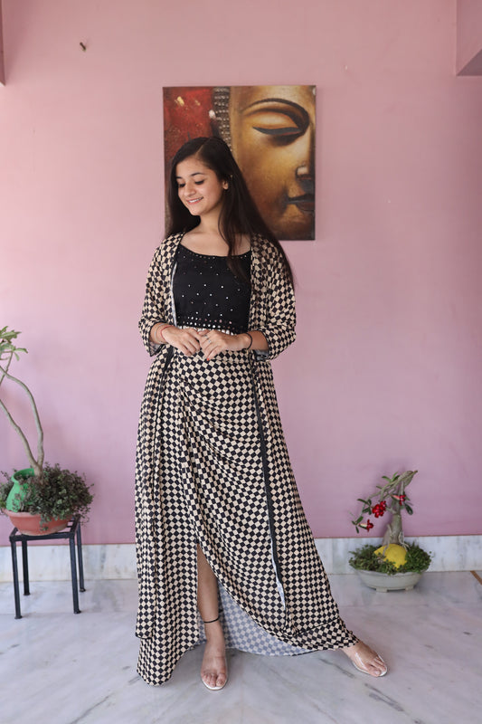 JEENAS Women Three Piece Pure Masleen Set