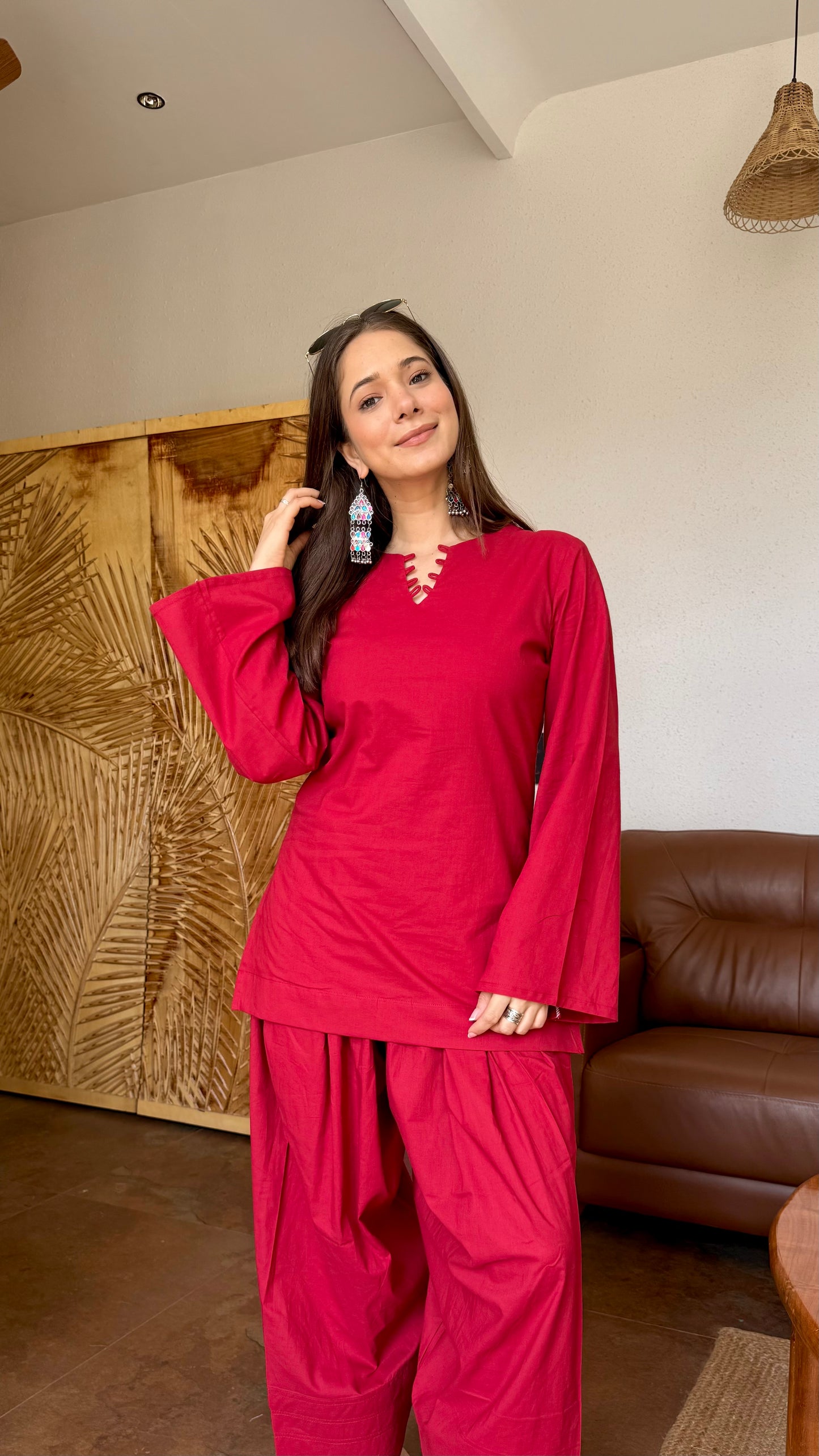 Crimson Charm Farshi set