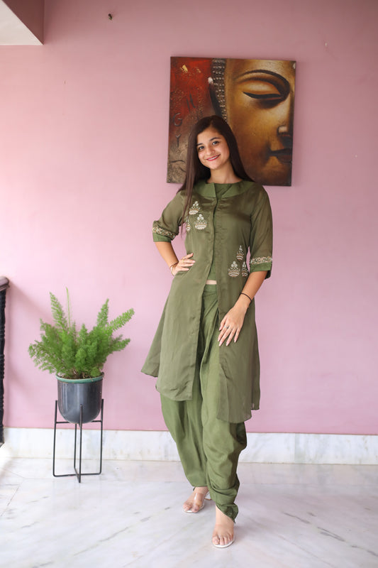 JEENAS Women Dhoti Set