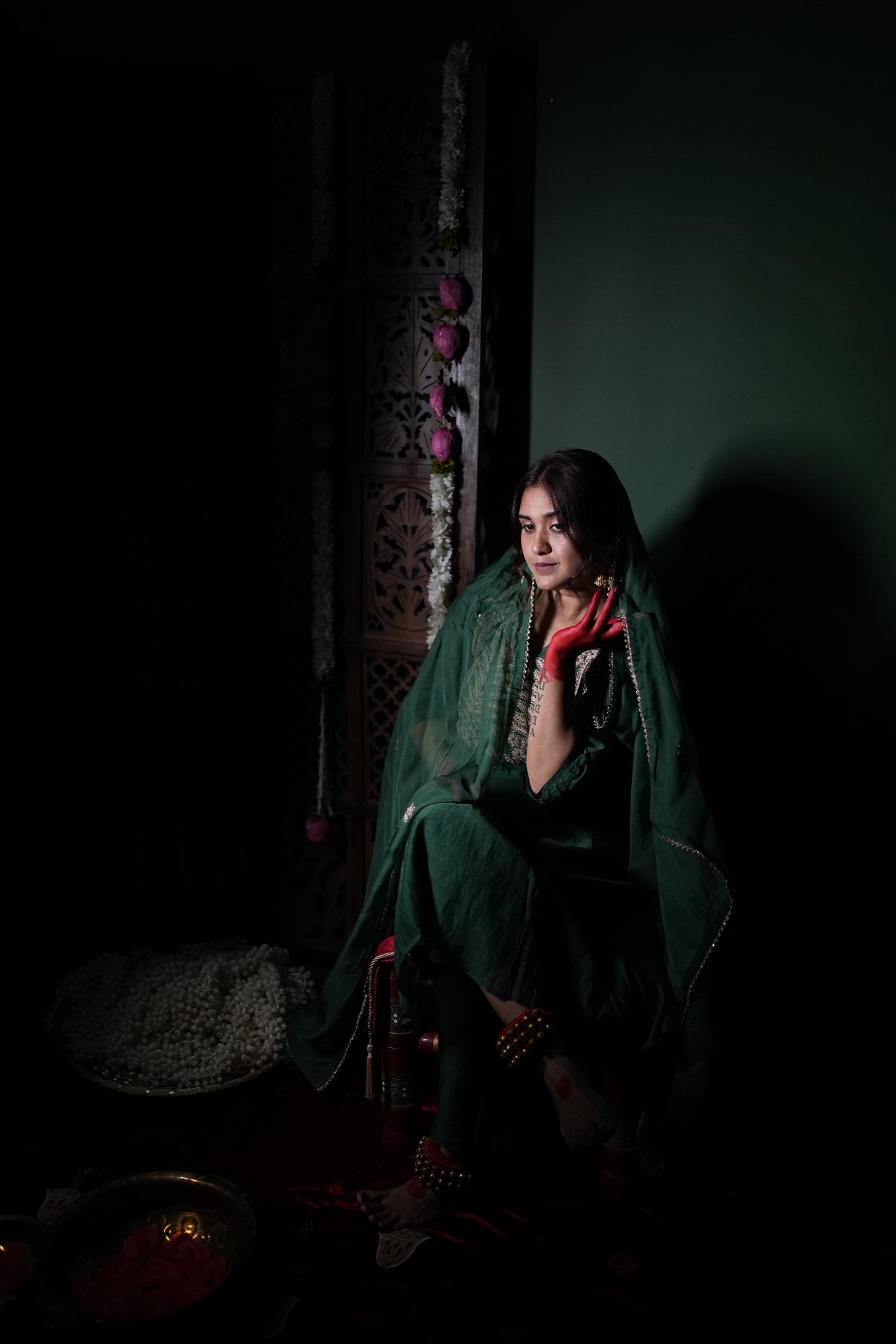 Jeenas Bottle Green Bliss suit