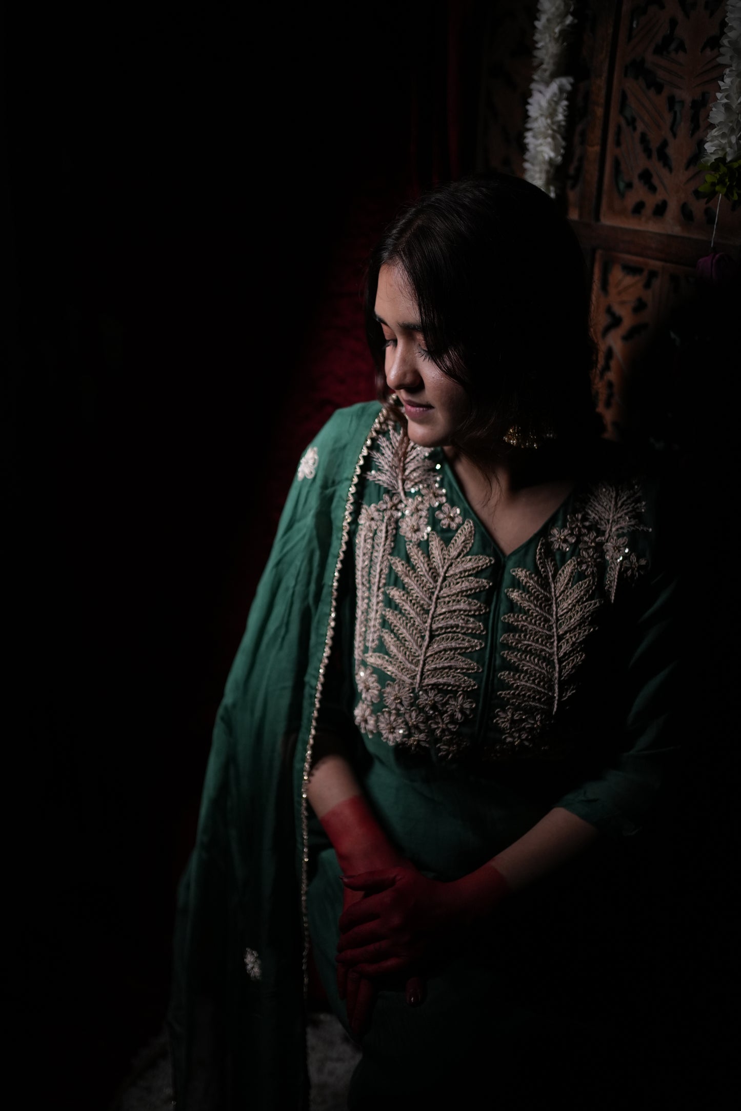 Jeenas Bottle Green Bliss suit