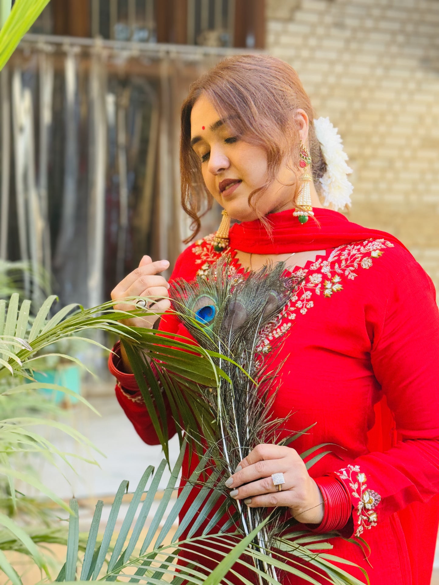 Jeenas hand zardogi work with sharara