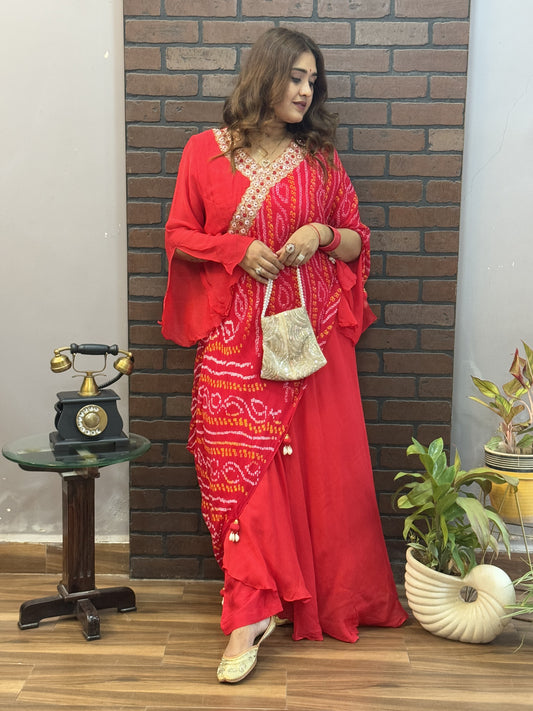 Jeena's pure bandhani kurta