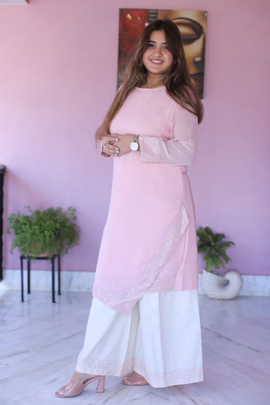 JEENAS Women Pure Georgette Kurti