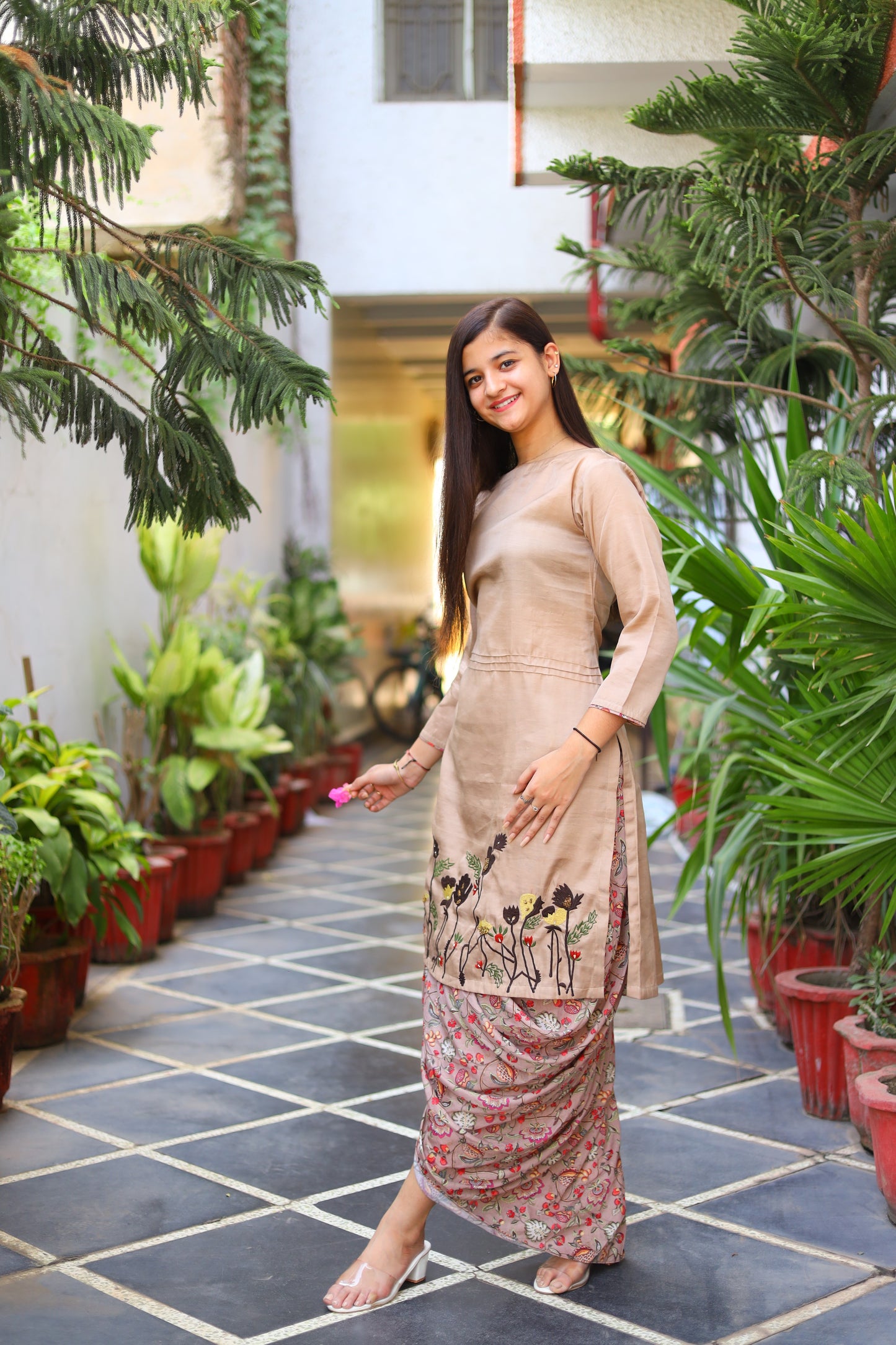 JEENAS Women Indo Western Two Piece Set