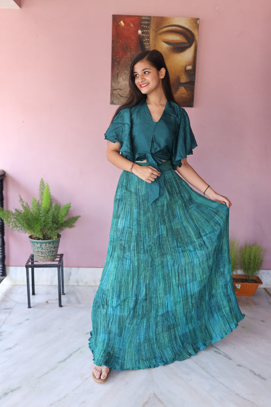 JEENAS Women Pure Silk Two Piece Set