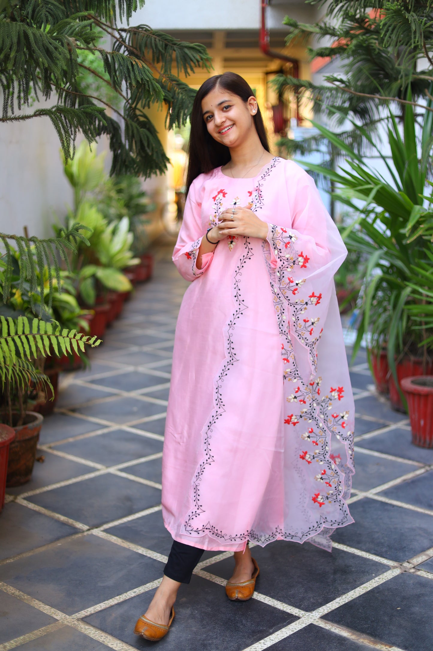 JEENAS Pure Silk kurti dupatta