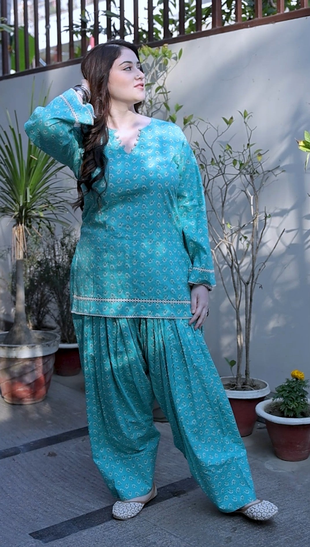 Nazakat Teal Set
