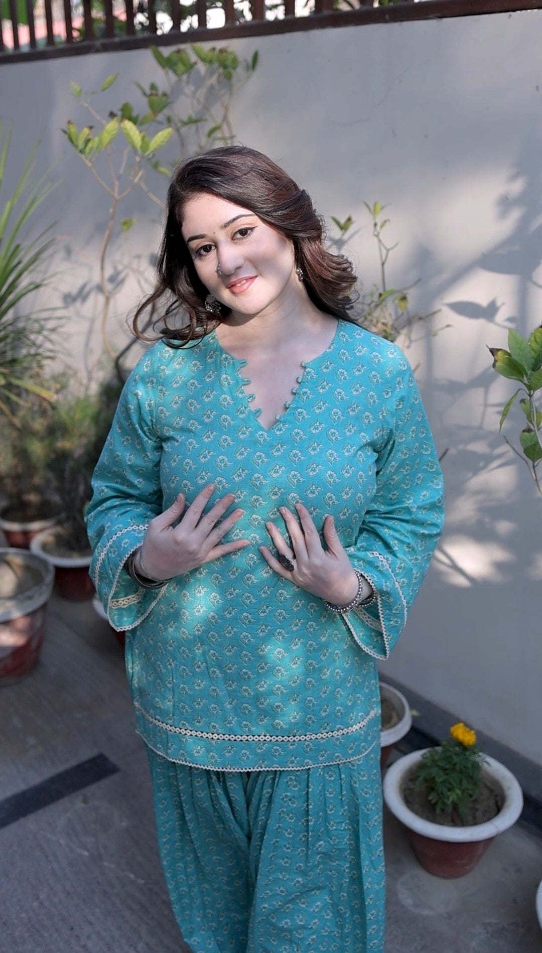 Nazakat Teal Set