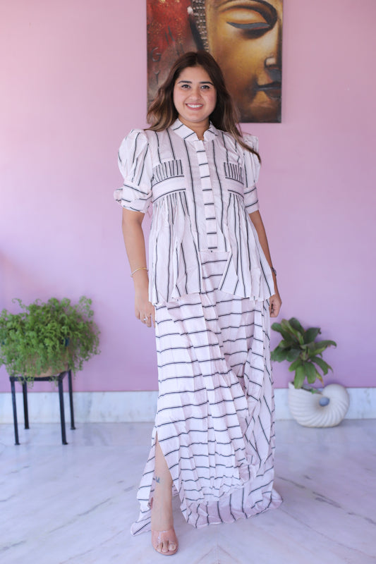JEENAS Women Two Piece Dress Pure Silk Cotton