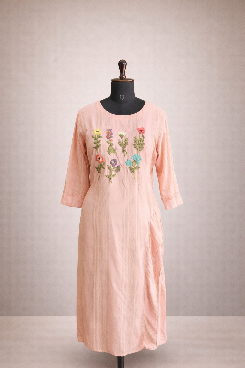 Jeenas pink floral  Kurta