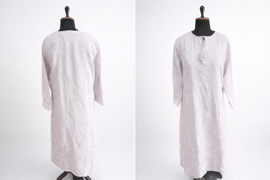 jeenas  white, embroidered kurta
