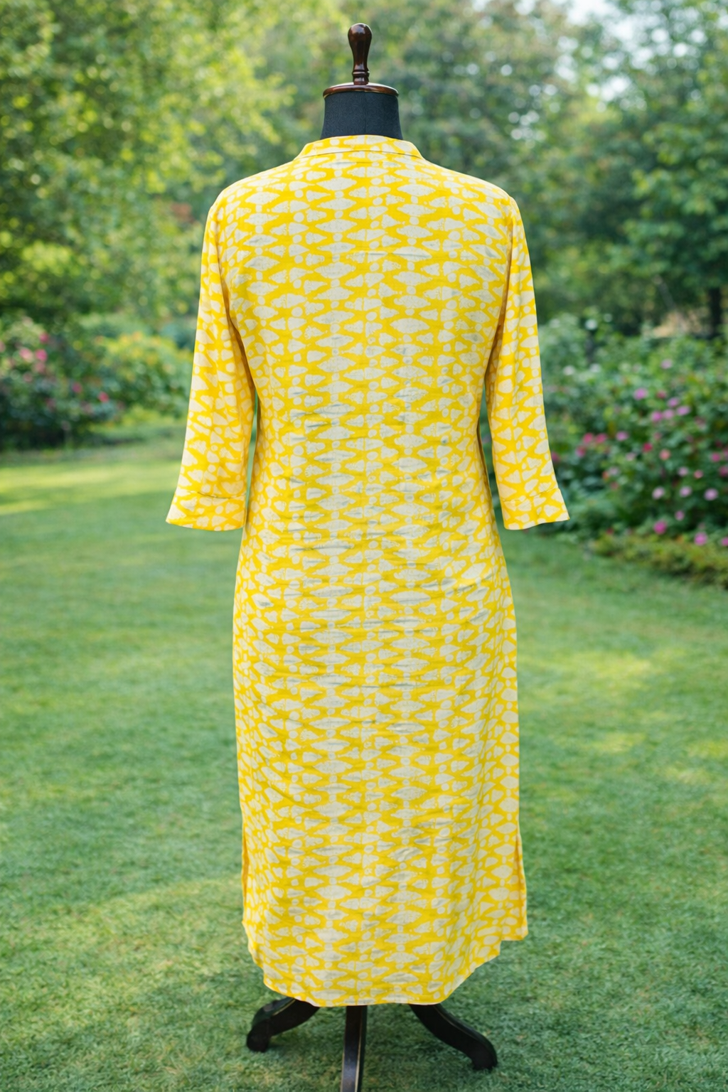 Jeenas yellow printed Kurta