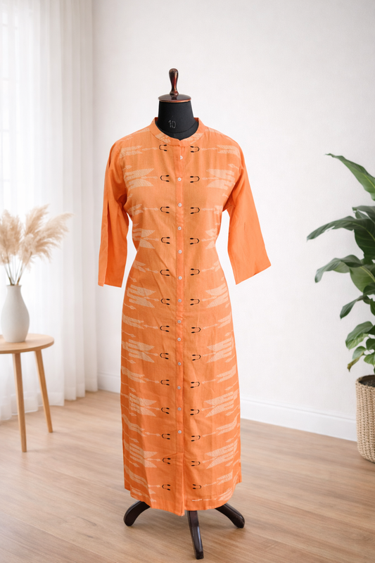 jeenas orrange kurta