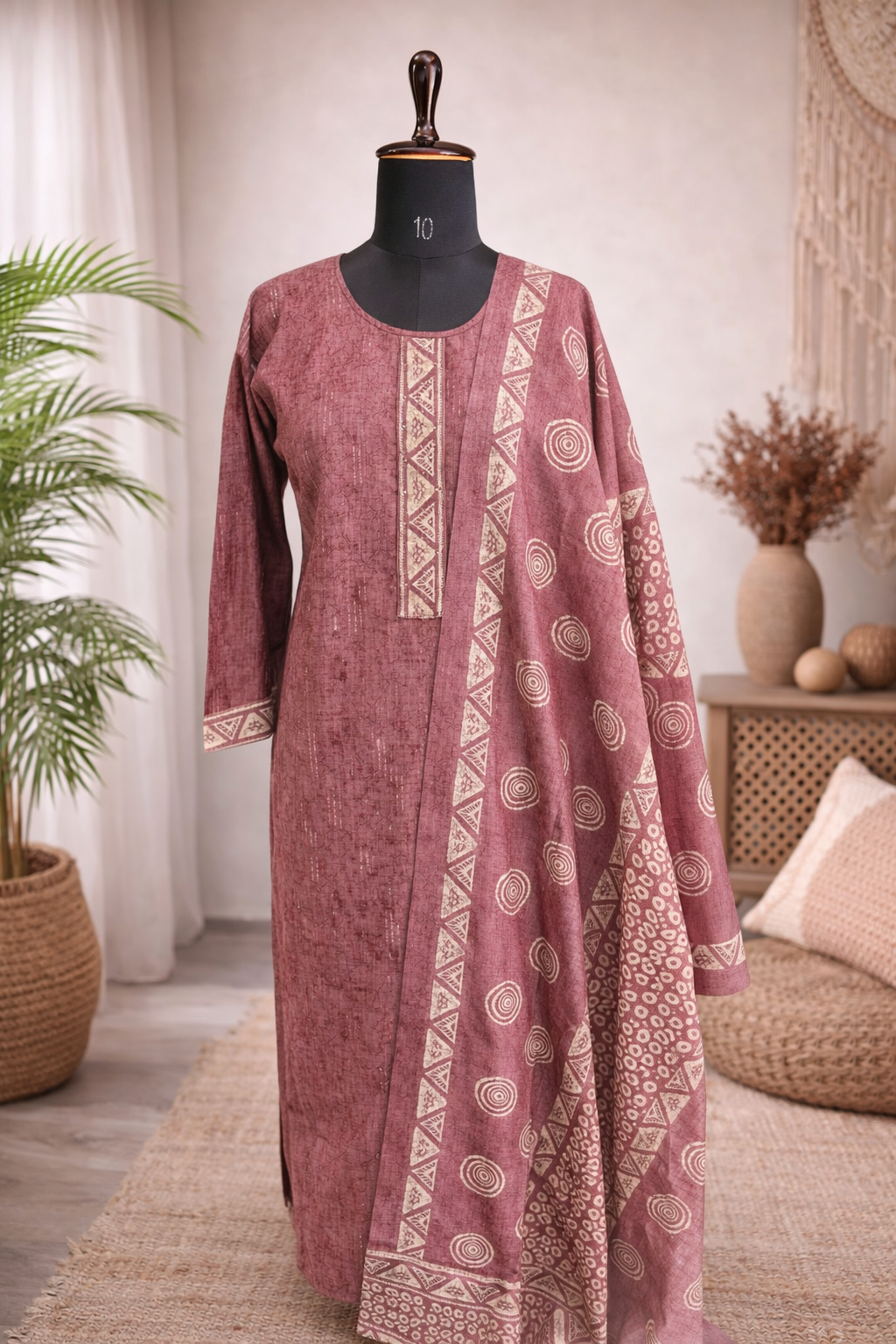 jeenas dupatta set