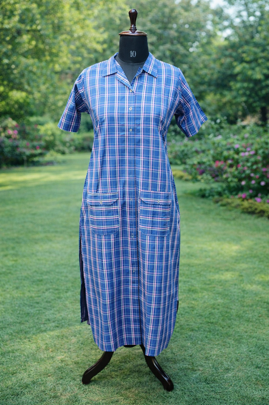 Jeenas check  Kurta