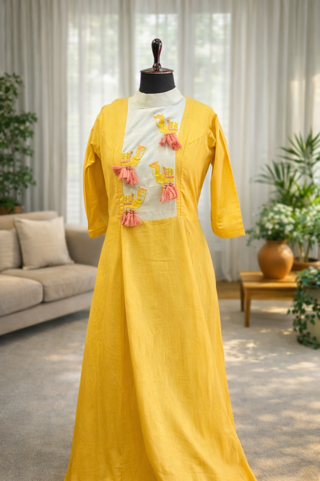jeenas yellow kurta