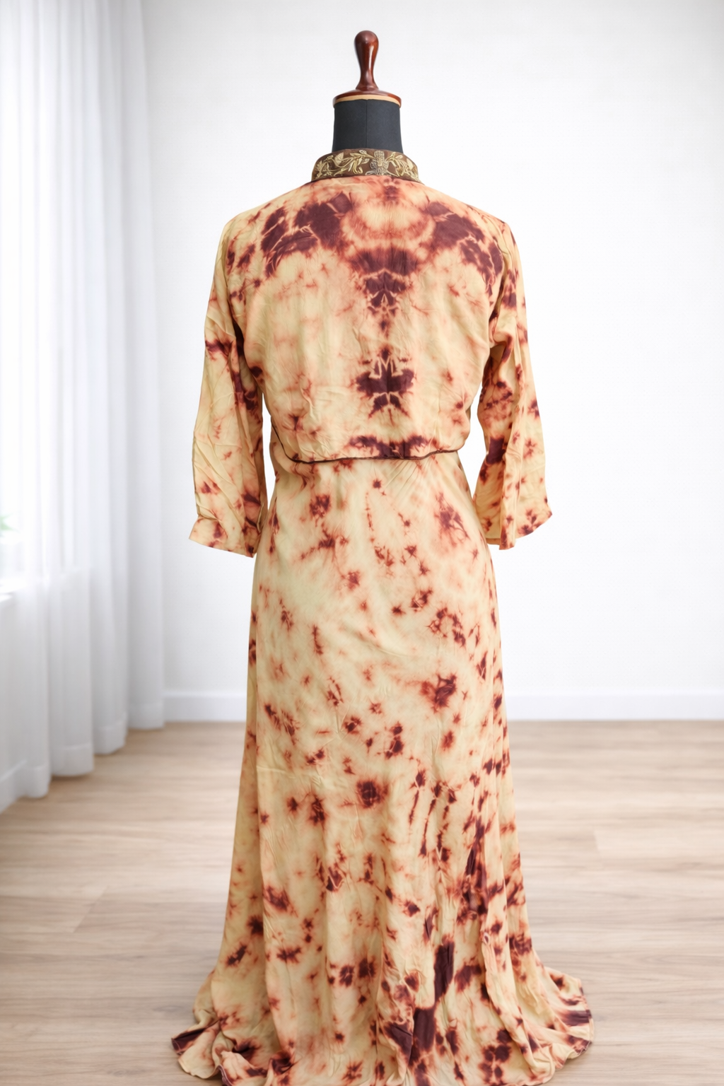 jeenas peach kurta set