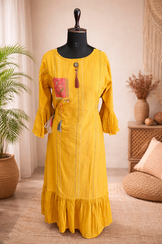 jeenas yellow kurta